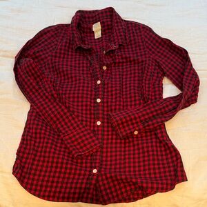 Jcrew vintage buffalo check shirt S